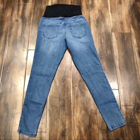 Isabel & Ingrid Denim Maternity Jeggings Sz 2 - Picture 8 of 11